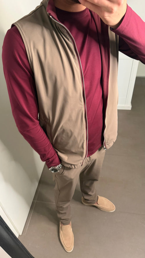 Calogere Reversible Gillet Burgundy/Falcon