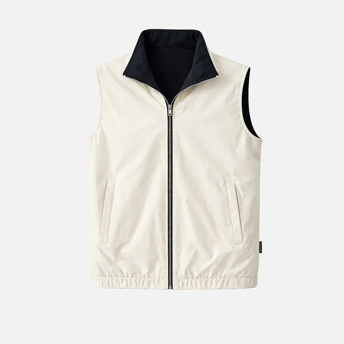 Reversible Gillet (Schwarz/Beige)
